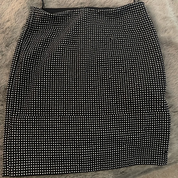Forever 21 Rhinestone Black Skirt with Zipper | Birthday, Special Event, NYE - Picture 1 of 4